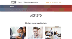 Desktop Screenshot of aofsyd.dk